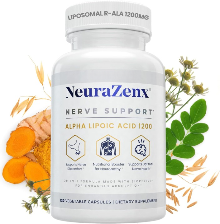 NeuraZenx Soporte Nervioso | R-ALA 1200 mg + Bioperine®