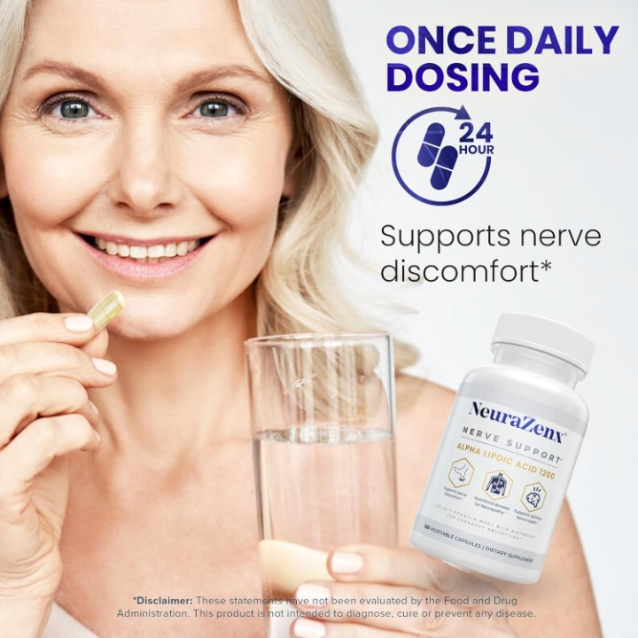 NeuraZenx Soporte Nervioso | R-ALA 1200 mg + Bioperine®